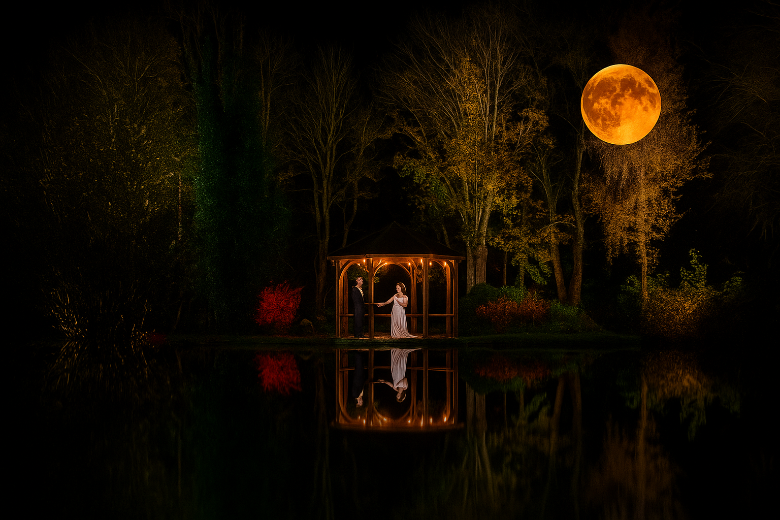 The Magic of a Harvest Moon Wedding